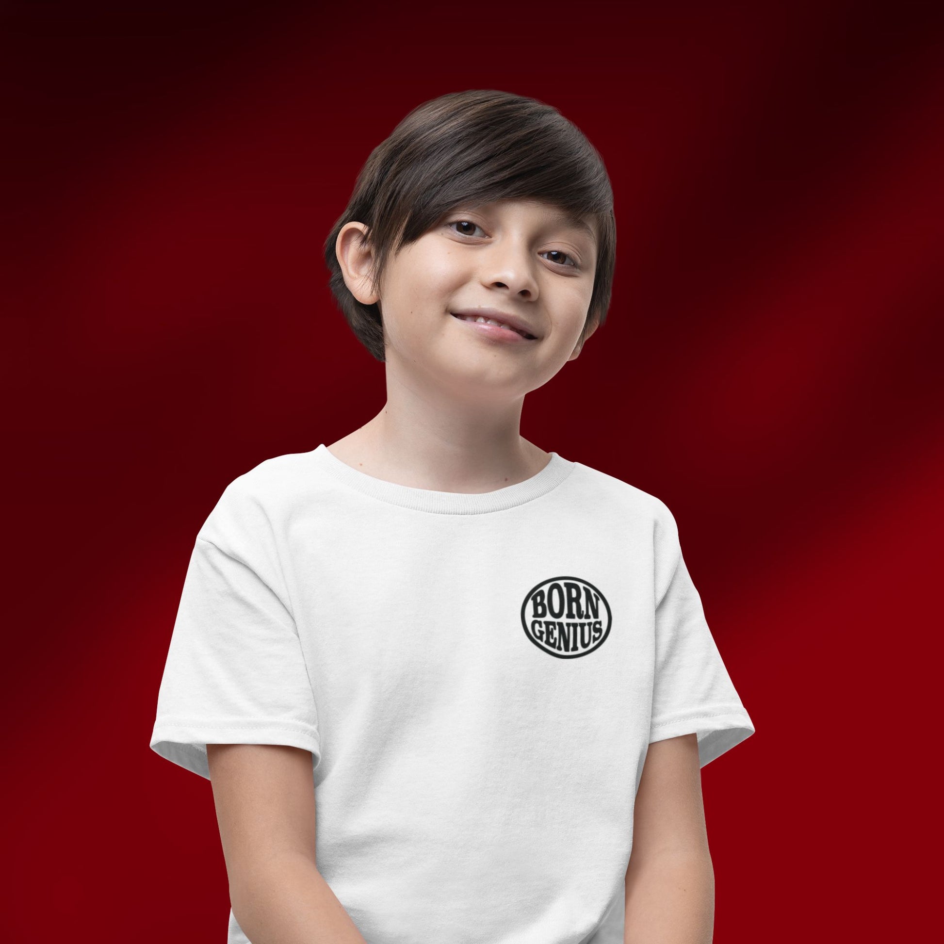 Born Genius Youth Tee – White